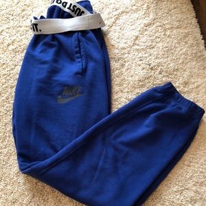 Nike blue sweat pants